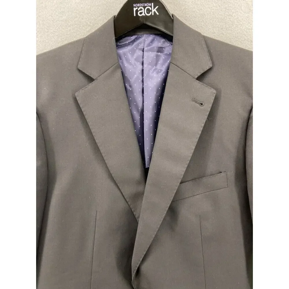 NWT Alton Lane Blazer Jacket Mens Size 40R Gray Notch Single‎ Breasted Lined